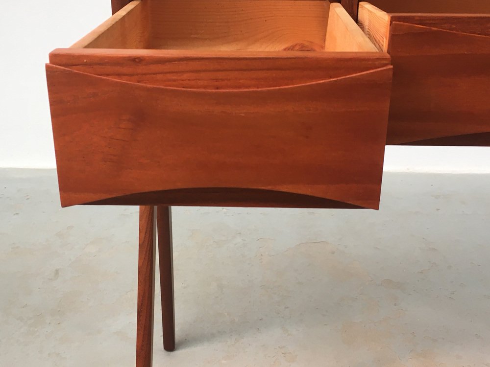 Fully Restored Danish Teak Dressing Table attributed to Arne Vodder for Ølholm Møbelfabrik, 1960s