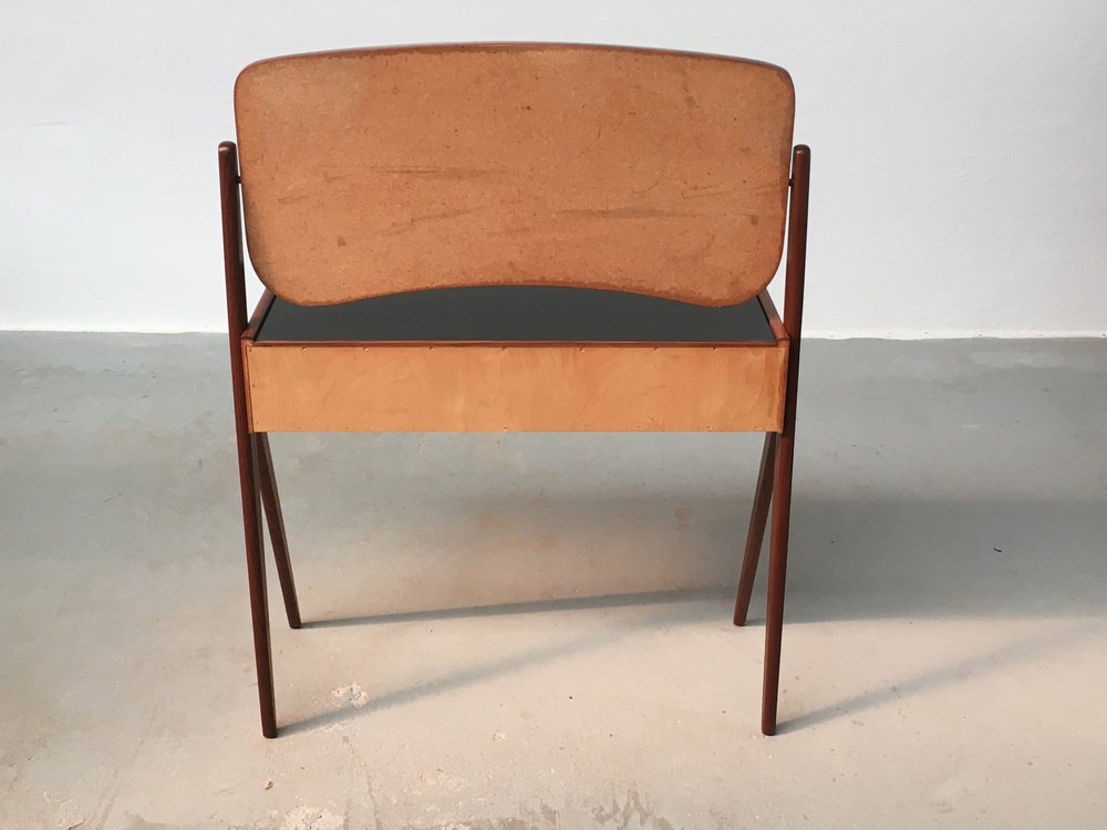 Fully Restored Danish Teak Dressing Table attributed to Arne Vodder for Ølholm Møbelfabrik, 1960s