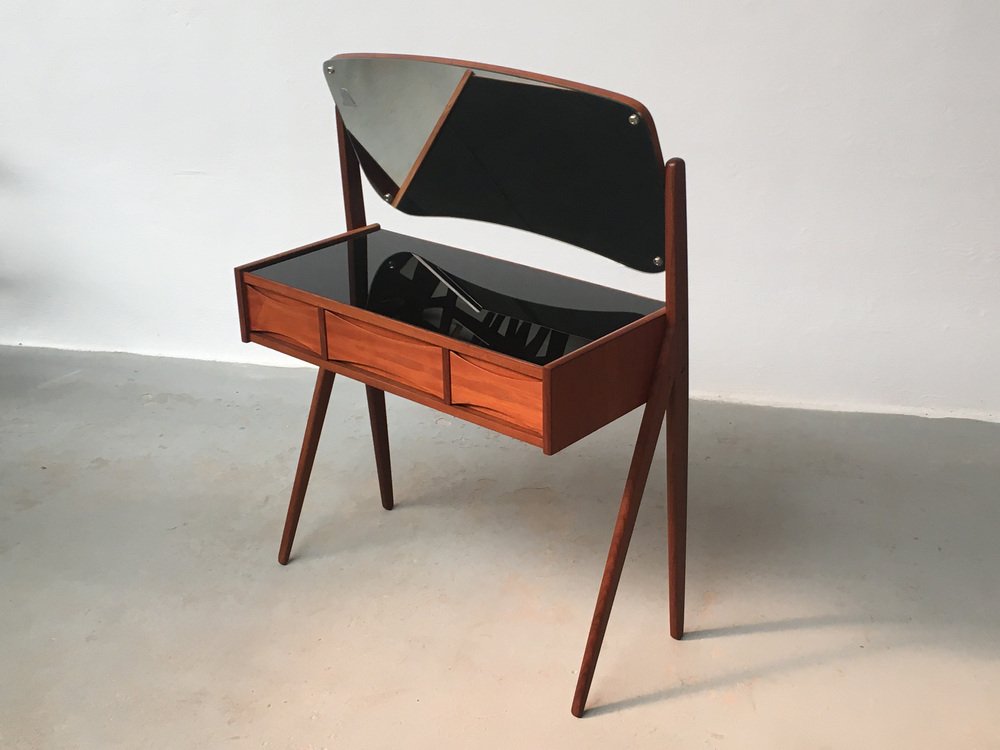 Fully Restored Danish Teak Dressing Table attributed to Arne Vodder for Ølholm Møbelfabrik, 1960s