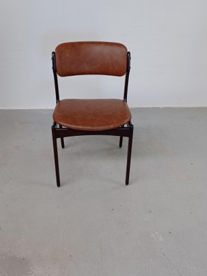 Fully Restored Dining Chairs in Tanned Oak Reupholstery, 1960s, Set of 6-VVO-1973892