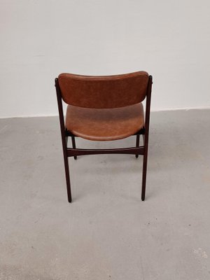 Fully Restored Dining Chairs in Tanned Oak Reupholstery, 1960s, Set of 6-VVO-1973892