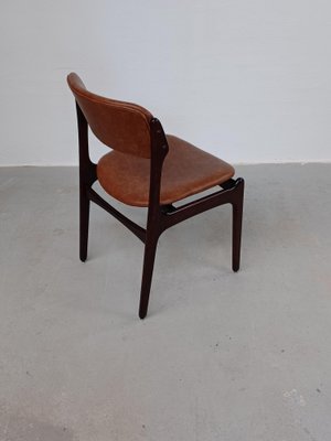 Fully Restored Dining Chairs in Tanned Oak Reupholstery, 1960s, Set of 6-VVO-1973892