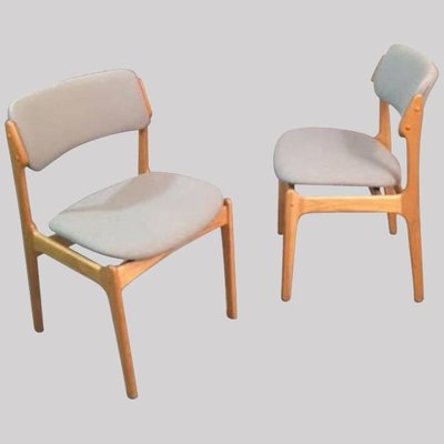 Fully Restored Oak Dining Chairs by Erik Buch, 1960s, Set of 12-VVO-1973832