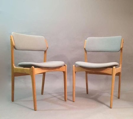 Fully Restored Oak Dining Chairs by Erik Buch, 1960s, Set of 12-VVO-1973832