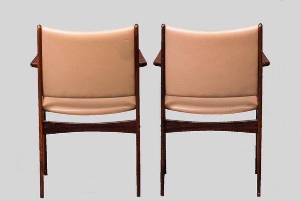 Fully Restored Rosewood Armchairs in Reupholstery by Johannes Andersen for Uldum Møbelfabrik, Set of 2-VVO-1974116