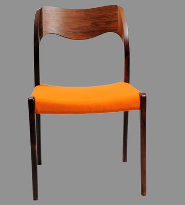 Fully Restored Rosewood Dining Chairs by Niels Otto Møller, 1960s, Set of 8-VVO-577308