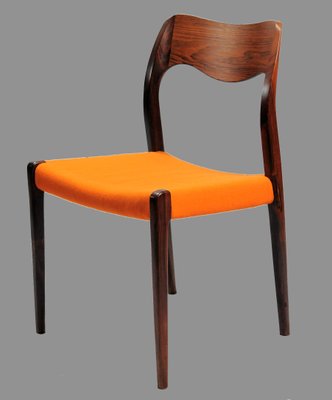 Fully Restored Rosewood Dining Chairs by Niels Otto Møller, 1960s, Set of 8-VVO-577308