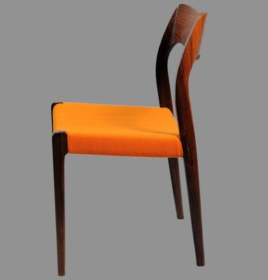 Fully Restored Rosewood Dining Chairs by Niels Otto Møller, 1960s, Set of 8-VVO-577308