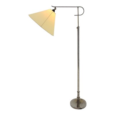 Functionalist Bauhaus Chrome Adjustable Floor Lamp, 1930s-TZ-890831