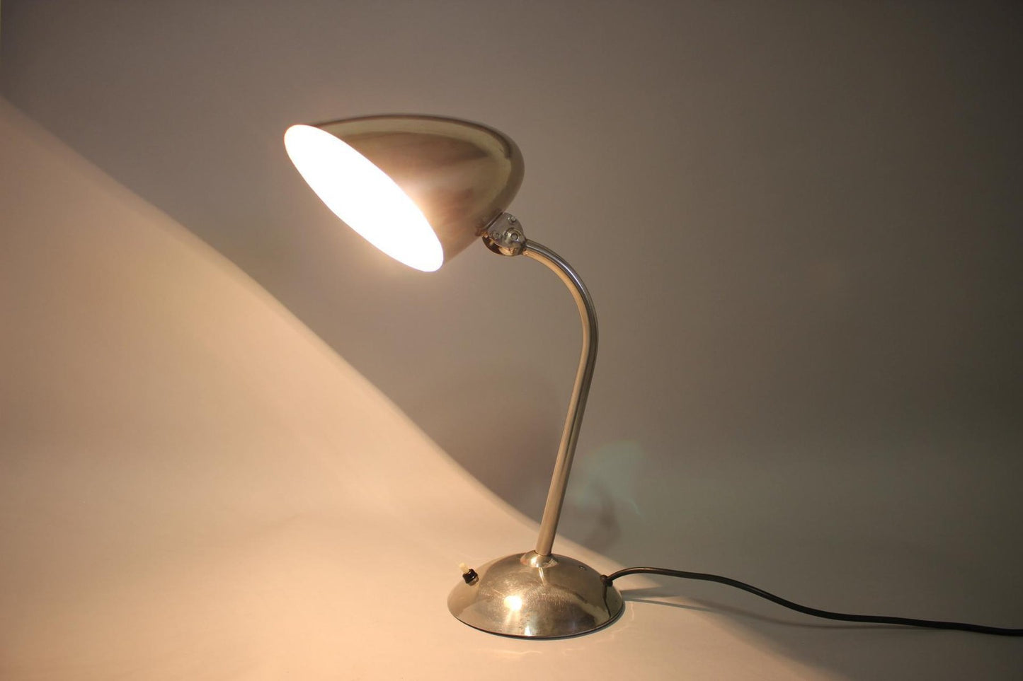 Functionalist Czechoslovakian Table Lamp, 1930s