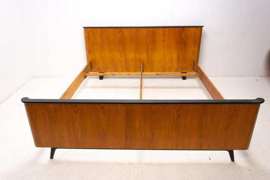 Functionalist Double Bed by Jindřich Halabala for Up Races, 1950s