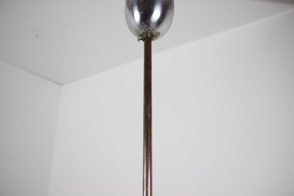 Functionalist Ufo Chrome Pendant by Josef Hurka for Napako, 1930s-TZ-834222