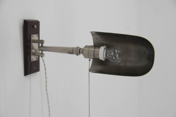 Functionalist Wall Lamp with Rotating Shade, 1920s-TZ-1759684