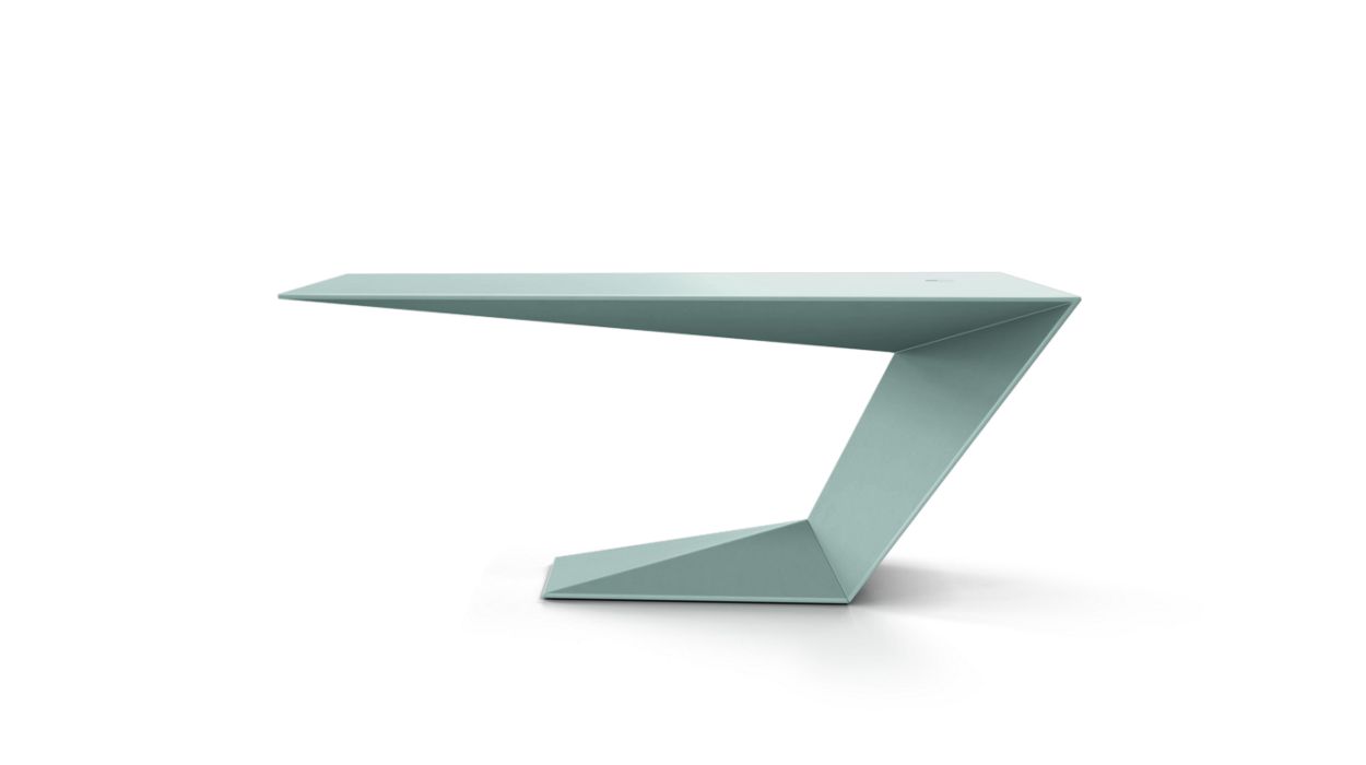 Furtif Small Desk by Roche Bobois #Matte / Tenax lacquer/Vert d'eau