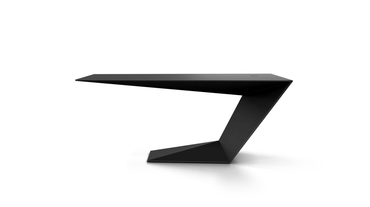 Furtif Small Desk by Roche Bobois #Matte / Tenax lacquer/Black