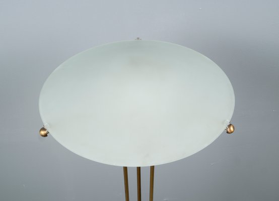 Futuristic German Frosted Glass Floor Lamp from Wofi, 1980s-VLO-1175286