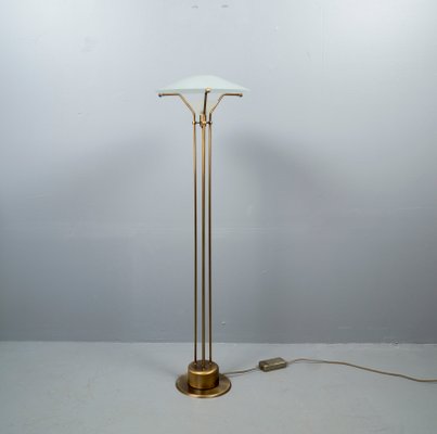 Futuristic German Frosted Glass Floor Lamp from Wofi, 1980s-VLO-1175286