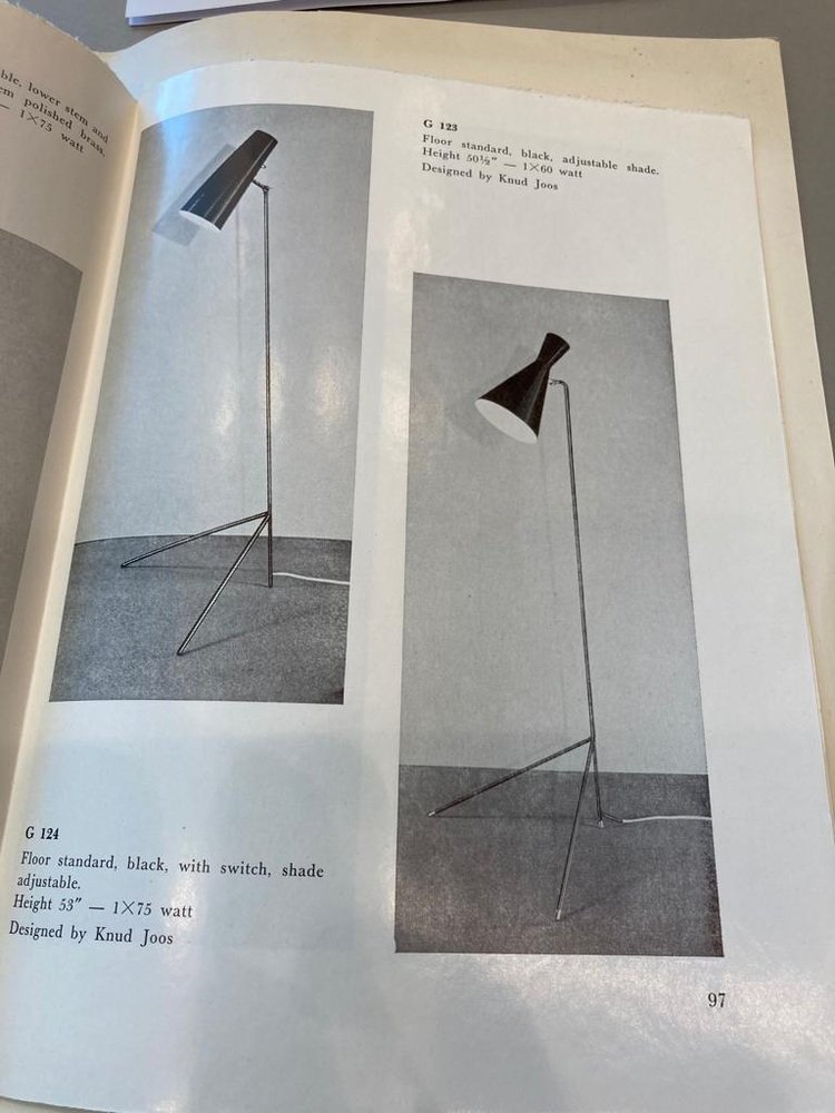 G-123 Floor Lamp by Knud Joos for Lyfa, 1950s