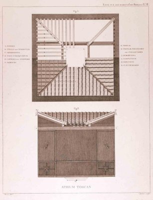 G.B. Cipriani, Atrium Toscan, Original Etching, Late 18th Century-ZCI-1403507