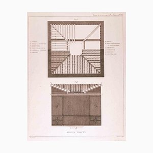 G.B. Cipriani, Atrium Toscan, Original Etching, Late 18th Century-ZCI-1403507