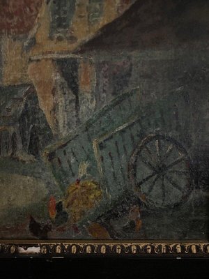 G. Colin, Breton Street Scene, Early 20th Century, Oil on Panel, Framed-QKG-1762668