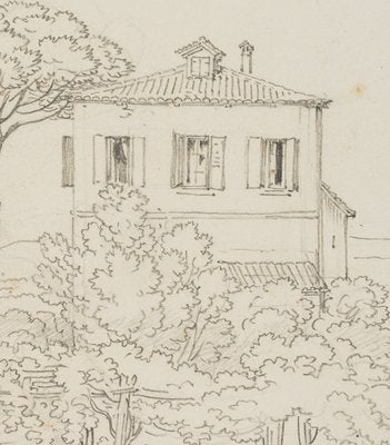 G. Lory, Villa in Nice, 1820, Pencil-OJR-1273270