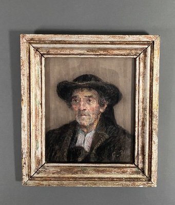 G. Rio, Representing a Breton, 1920, Pastel Drawing, Framed-QKG-1795360