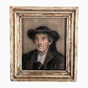 G. Rio, Representing a Breton, 1920, Pastel Drawing, Framed-QKG-1795360