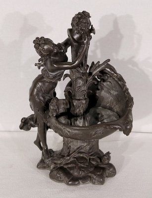 G. Van De Voorde, La Fontaine, 1900, Pewter-RVK-1424656