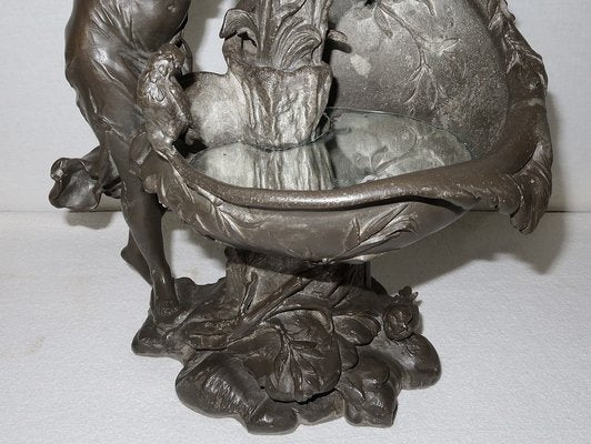 G. Van De Voorde, La Fontaine, 1900, Pewter-RVK-1424656