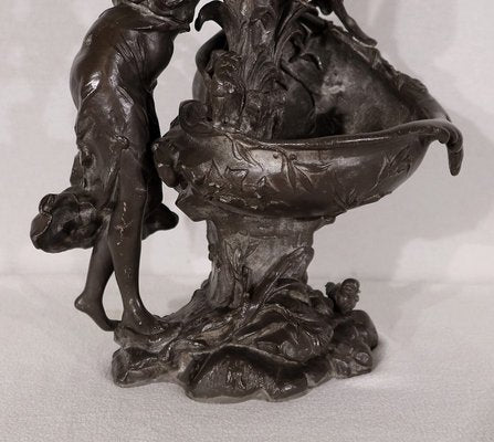 G. Van De Voorde, La Fontaine, 1900, Pewter-RVK-1424656