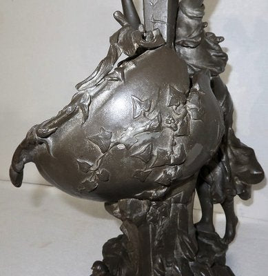 G. Van De Voorde, La Fontaine, 1900, Pewter-RVK-1424656