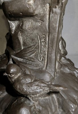 G. Van De Voorde, La Fontaine, 1900, Pewter-RVK-1424656