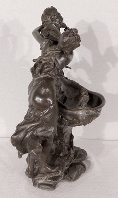 G. Van De Voorde, La Fontaine, 1900, Pewter-RVK-1424656