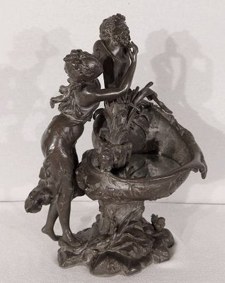 G. Van De Voorde, La Fontaine, 1900, Pewter-RVK-1424656