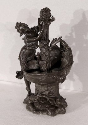 G. Van De Voorde, La Fontaine, 1900, Pewter-RVK-1424656