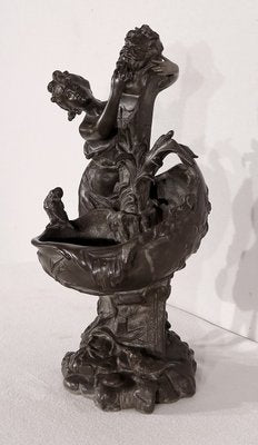 G. Van De Voorde, La Fontaine, 1900, Pewter-RVK-1424656