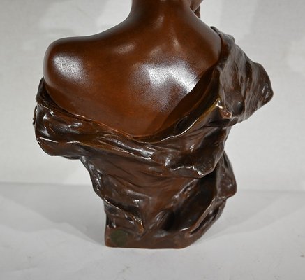 G. Van Der Straeten, Mischievous Young Woman, 1890s, Bronze-RVK-1406198