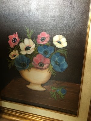 G. Van Eldeveg, Oil Painting, Flowers, 1988s-WQQ-844830