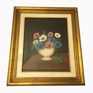 G. Van Eldeveg, Oil Painting, Flowers, 1988s-WQQ-844830