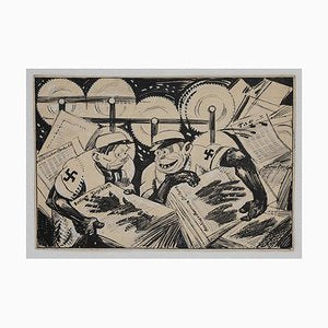 Gabriele Galantara - Berline Taglebatt - China Ink - Early 1930s-ZCI-870647