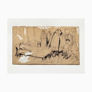 Gabriele Galantara - Satirical Scene - Original Pen and Pencil - 1910s-ZCI-835670