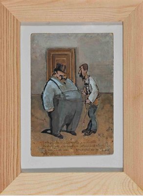 Gabriele Galantara, The Tailor, Painting, Early 20th Century-ZCI-1781600