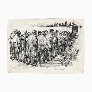 Gabriele Galantara, Toward Rest, Pen Drawing, Early 20th Century-ZCI-827751