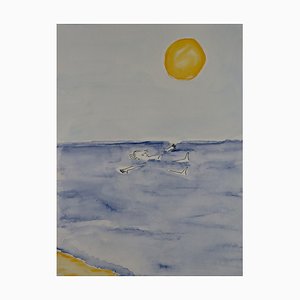 Gabrielle Rul, Float, 2021, Watercolor-ZHZ-1754025