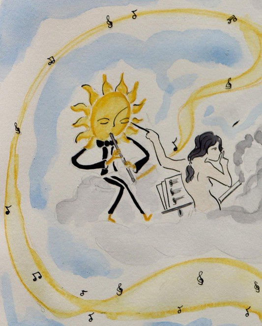 Gabrielle Rul, She Makes the Rain, She Makes the Sun, 2022, Watercolor