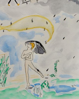 Gabrielle Rul, She Makes the Rain, She Makes the Sun, 2022, Watercolor-ZHZ-1754036