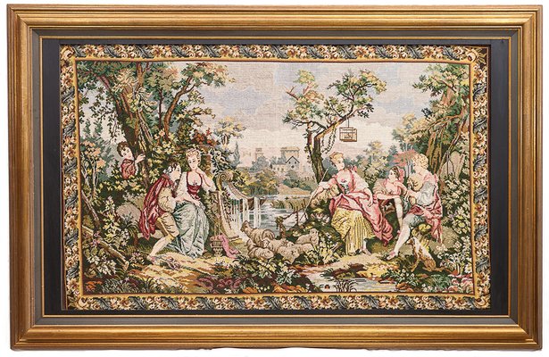 Galante Scene Tapestry, 1940s-JCN-1740391