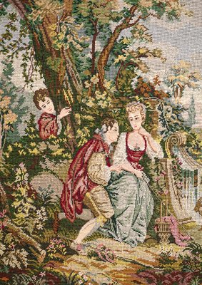 Galante Scene Tapestry, 1940s-JCN-1740391