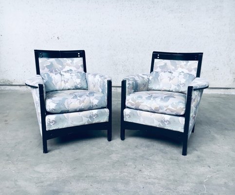 Galaxy Peggy Low Armchairs Set by Umberto Asnago for Giorgetti, Italy, 1990s, Set of 2-RQV-937566